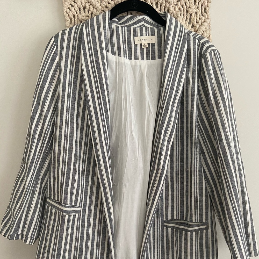 Striped blazer